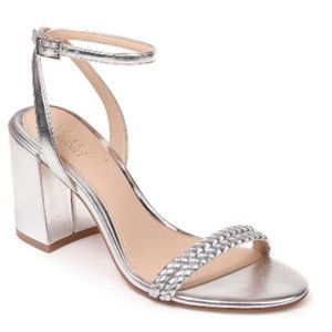 Jewel Badgley Mischka - Suri Block Heel (Silver)